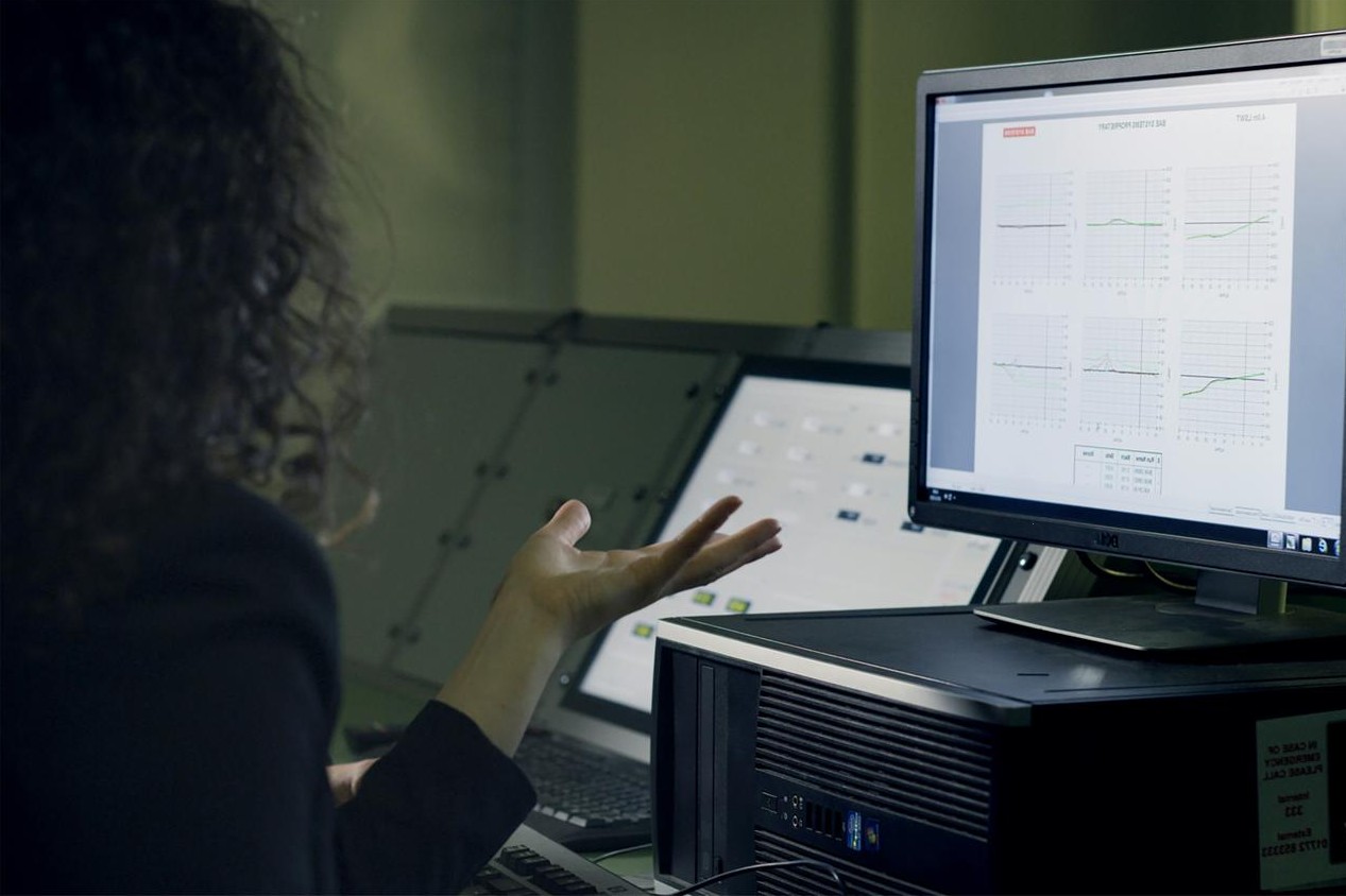 Developer at workstation